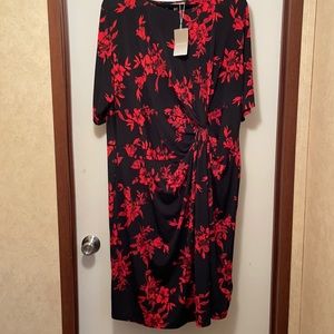 Anthology dress. Red and black floral